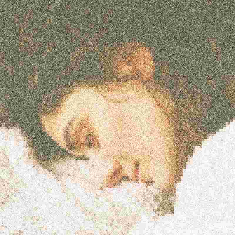 Same photo after the Nuked deep fry preset